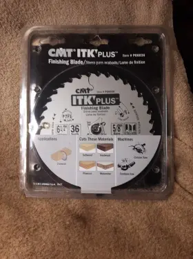 P06036 Cmt Orange Tools Itk Plus Finish Saw Blade 6-1/2 Inch X 36 Teeth 10