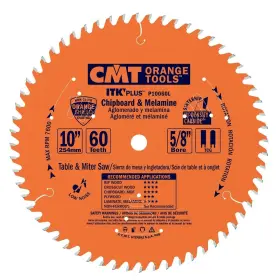 P10060l Cmt 5/8 Bore Itk Plus Chipboard Melamine 10x 60 Teeth