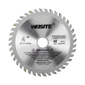 Cocud Cuf240110dd002235eu Circular Saw Blade 4 Inch Outer Dia 40 Teeth 5/8 Arbor Wood Tungsten Carbide T