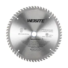 Cuf240110dd002239eu Cocud Circular Saw Blade 9 Inch Outer Dia 60 Teeth 3/4 Arbor Wood Tungsten Carbide T