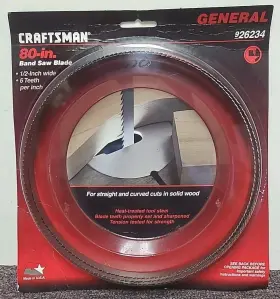 926234 Craftsman 045325940518 New 80 Inch Band Saw Blade 1/2 Wide 6 Tpi