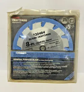932484 Craftsman 045325941942 Vtg Sears Nos 5/8-inch Saw Blade Mach2 Silver Series 18 Tooth -