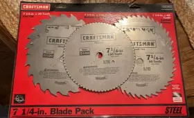 Craftsman 045325949597 5 Pc Steel Circular Saw Blade Set New Old Stock Plywood Chisel Rip