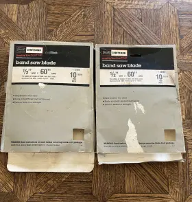 22927 Craftsman Two Sears Metal Band Saw Blade/ 1/2 Inch Wide X 60 Long 10 Tpi/ #22927