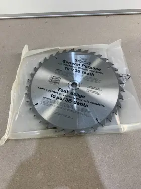 30010 Craftsman 10-inch 36-tooth General-purpose Carbide-tipped Circular Saw Blade