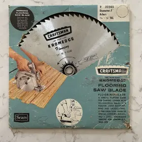 32385 Craftsman Sears Kromedge 7 Inch Flooring Saw Blade Cat. No. 9-