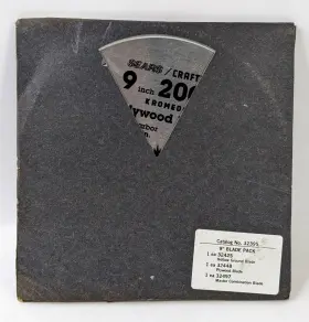 32395 Craftsman 3 Piece Vintage Steel 9 Inch Circular Saw Blade Pack Made In Usa