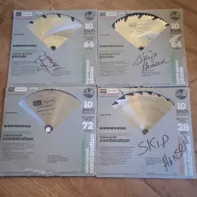 32420 Craftsman Kromedge 10in Circular Saw Blade Set 64t 72t 28t Lot Of 4