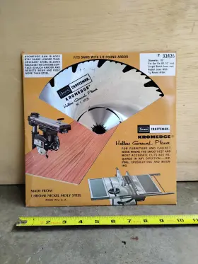 9.32426 Craftsman 32426 Sears Kromedge Hollow Ground Planer 10 Inch Saw Blade Nos