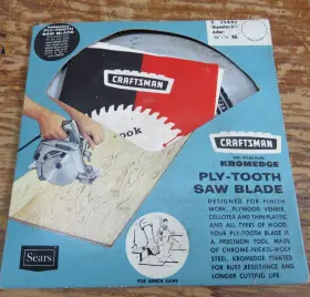 32442 Craftsman Vintage Nos Sears Kromedge 6.5 Inch Circular Saw Blade Made In Usa