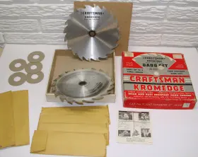 3247 Craftsman Vintage Sears Kromedge Dado Set Model 9 8 Inch Good Condition