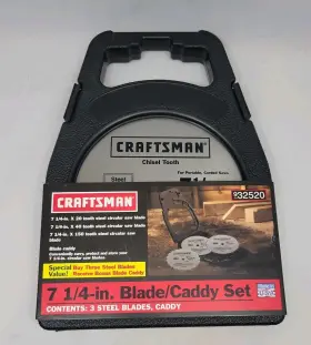 32522 Craftsman 32520 Circular Saw 7 1/4 Steel Blade Caddy Usa See Full Description