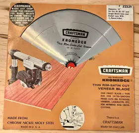 32539 Craftsman Kromedge Chrome Nickel Moly Steel Saw Blade 10 Inch Usa - No. 9 #32539