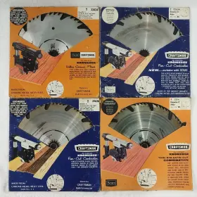 32634 Craftsman Lot-4 Sears Kromedge Saw Blade Veneer Steel Slicer Ply Tooth Usa