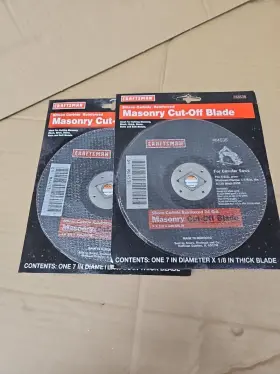 64538 Craftsman 2 Masonry Cut Off Balde 7 Inch X 1/8 5/8 Silicon Carbide
