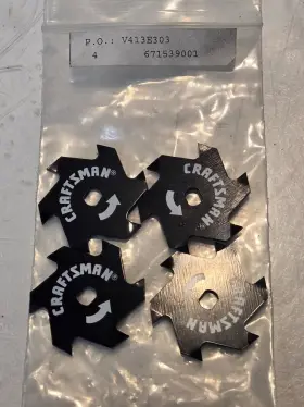 671539001 Craftsman 4 Quantity Of Crafstman 1.5 Inch Blades For Rigid 1.6mm Thick Qty