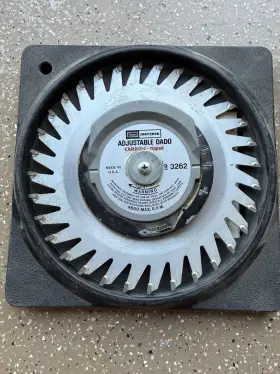 9-3262 Craftsman 6931 7 Inch 32 Carbide Teeth Adjustable Wobble Dado Saw Blade