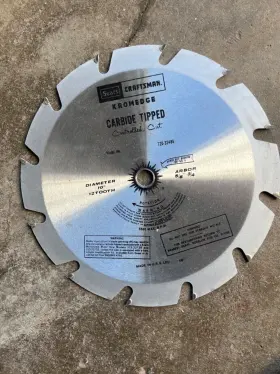 720-32486 Craftsman Sears Kromedge Carbide Tipped 10 Inch 12 Tooth Saw Blade Vg