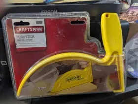 935075 Craftsman 737888340415 Yellow Push Stick Guide 35075 Lumber Board Soft Base Nos