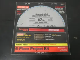 9-24215 Craftsman 10 Inch 40t Blade With Pencil And 4 Bits New