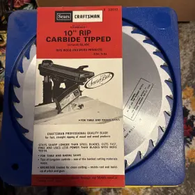 Craftsman 9-32012 Vintage Sears / 10 Inch Rip Carbide Tipped 30-tooth Saw Blade