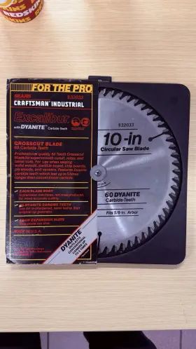 9-32033 Craftsman Industrial 10-in 60 Carbide-teeth Circular Saw Blade #9-32033