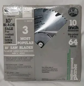 9-32336 Craftsman 3pc Kromedge 32426 32446 32567 10 Inch Radial Table Saw Blade Nos 1983