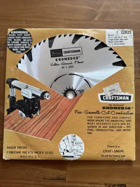 9-32425 Craftsman Nos Kromedge Hollow 9 Inch Saw Blade Free Smooth Cut Combination