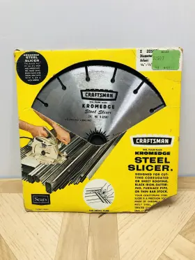 9-32507 Craftsman Metal Saw Blade Kromedge Steel Slicer 9 32507 6 1/2 Inch Or 5/8 Arbor New
