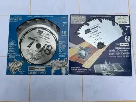 9-32517 Craftsman Sears Saw Blades Lot Of 2 Carbide Tipped And Kromedgemaster Combination