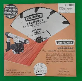 9-32644 Craftsman Nos Usa 60t Kromedge 8 Inch Saw Blade Free Smooth Cut Combination 9- 32644
