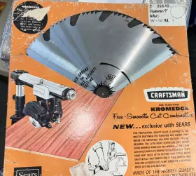9-32645 Craftsman Nos Kromedge Saw Plade 9 Inch