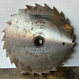9-32664 Craftsman Saw Blade 7 1/4 Inch Chrome Nickel Molybdenum - Small Rust Used