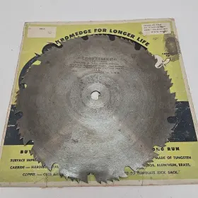 Craftsman 9-4937 Vintage Kromedge Chrome Nickel Combination Circular Saw Blade