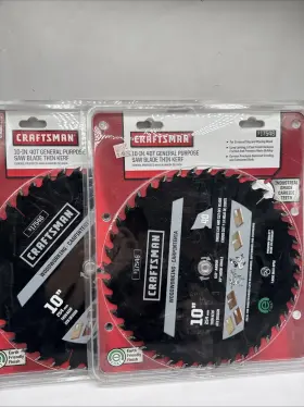 917546 Craftsman 2x 10 Inch 40t General Purpose Saw Blade Thin Kerf New