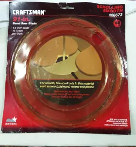 926673 Craftsman New 91 Inch Band Saw Blade 1/8 Wide 15 Tpi