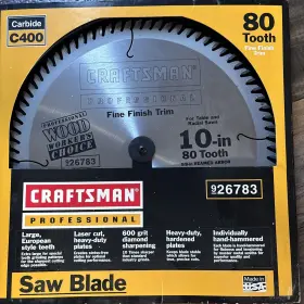 926783 Craftsman Circular Saw Blade 10 In