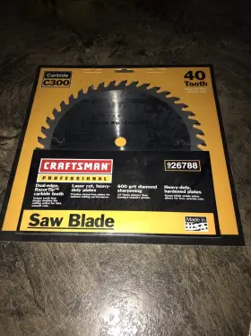 926788 Craftsman Pro 9 Inch 40 Tooth Fast Rip Cross Cut Saw Blade Carbide C300