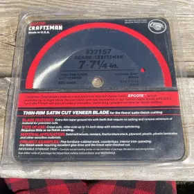 932157 Craftsman 7-1/4 In Steel Circular Saw Blade 200t For Veneer Plywood