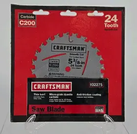 932275 Craftsman Steel Circular 24 Tooth Saw Blade 5-3/8 Inch Nos - Free Shipping