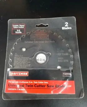 932556 Craftsman 5 Inch Twin Cutter Saw Blades 2pk