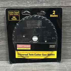 961131 Craftsman Universal Twin Cutter Saw Blades 36-tooth Carbide Tipped 6 1/8 Inch
