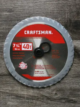 Cmas272540 Craftsman Cma5272540 Brand New General Purpose 7 1/4 Inch 40 Tpi Circular Saw Blade
