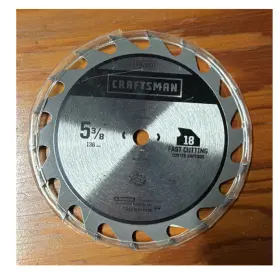 37650 Craftsman Dewalt 18t And 16t 5-3/8 Inch Carbide Circular Saw Blades Lot Of 6