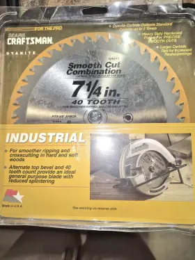 M29211 Craftsman Vintage Sears/craftsman Smooth Cut Combination 7-1/4 Inch Blade