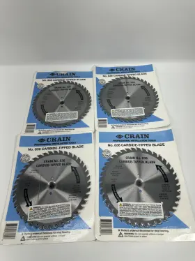 Crain 734995836008 Lot Of 4 836 Carbide Tip Circular Saw Blade For Wood Cutting