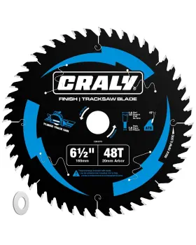 0648 Craly 6-1/2 Inch 48 Teeth Track 6-1/2ftft 5/8ftft Arbor 48t Saw Black