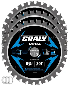 C0530mc-3 Craly 5-3/8 Inch 30 Teeth Steel And Ferrous Metal Cutting Circular Saw Blade 20 Mm