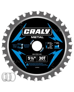 C0530mc Craly 5-3/8 Inch 30 Teeth Steel And Ferrous Metal Cutting Circular Saw Blade 20