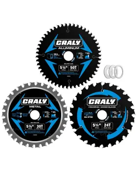 C054243050-3d Craly 5-3/8 Inch 24t Wood Framing And 30t Metal 50t Aluminum Cutting Circular Saw B